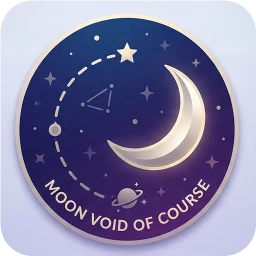 Icono de Luna Vacía de Curso Astrología